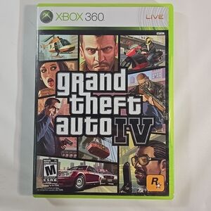 Microsoft Xbox 360 Game - Grand Theft Auto IV with Green Case